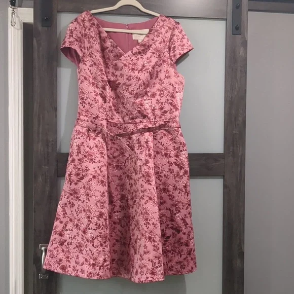 Gal Meets Glam Elle Dress in Pink Rose floral Size 20 - Picture 6 of 10